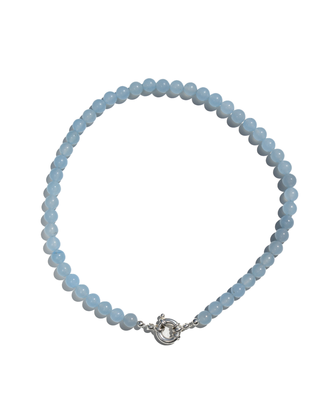 Beaded Necklace - Blue Jade Stacker
