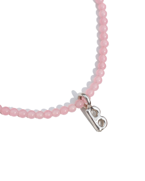 Rose Quartz Slinky Bead Necklace