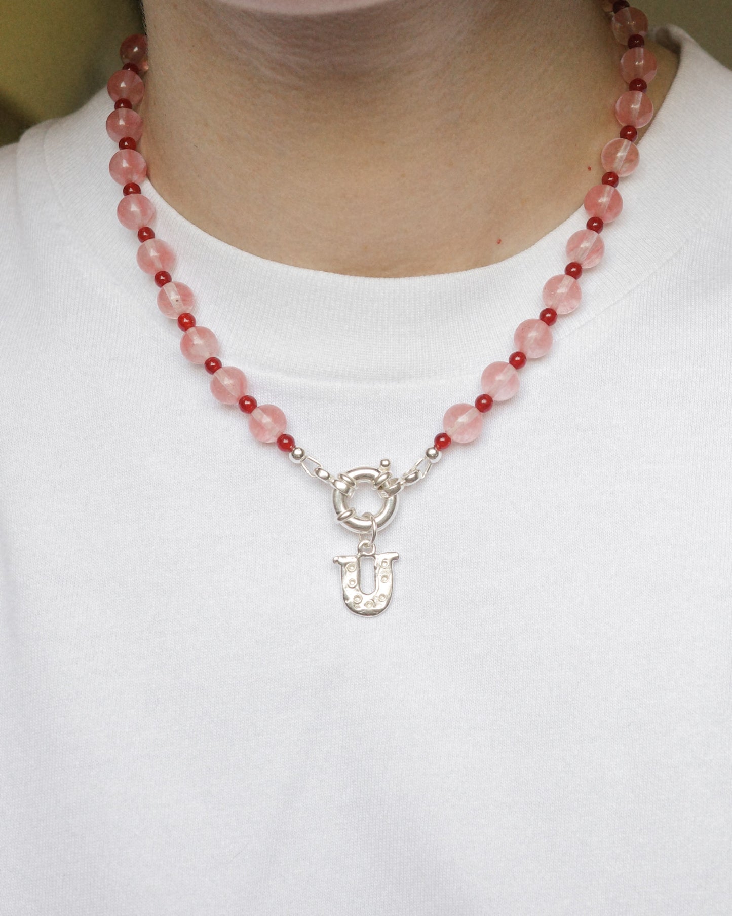 Beaded Necklace - Cherry Blossom