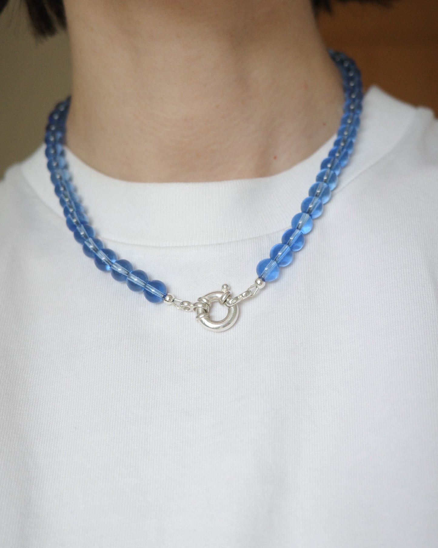 Beaded Necklace - Cornflower