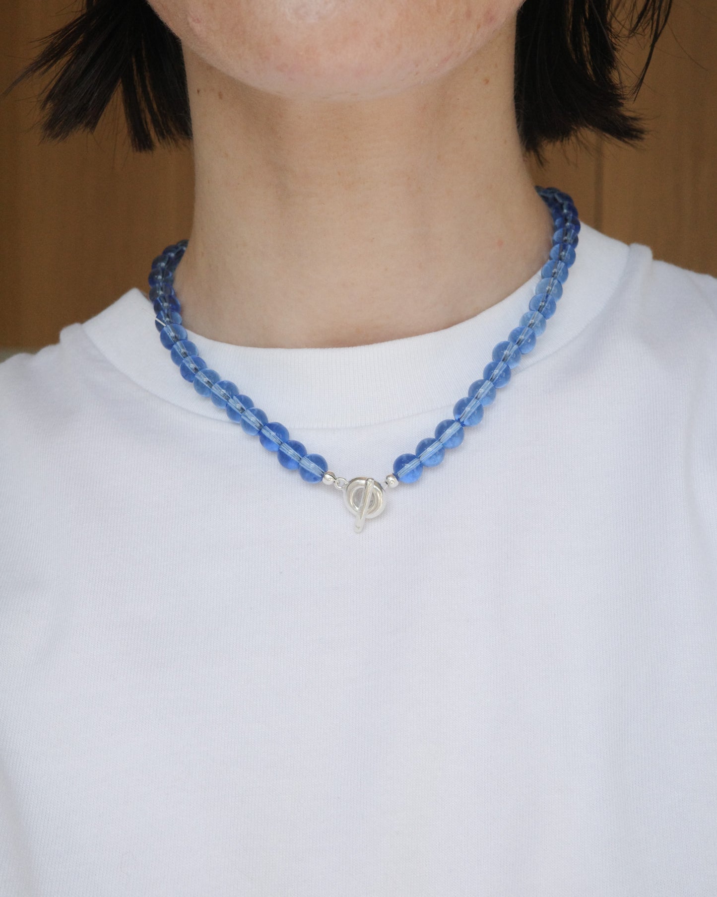 Beaded Necklace - Cornflower