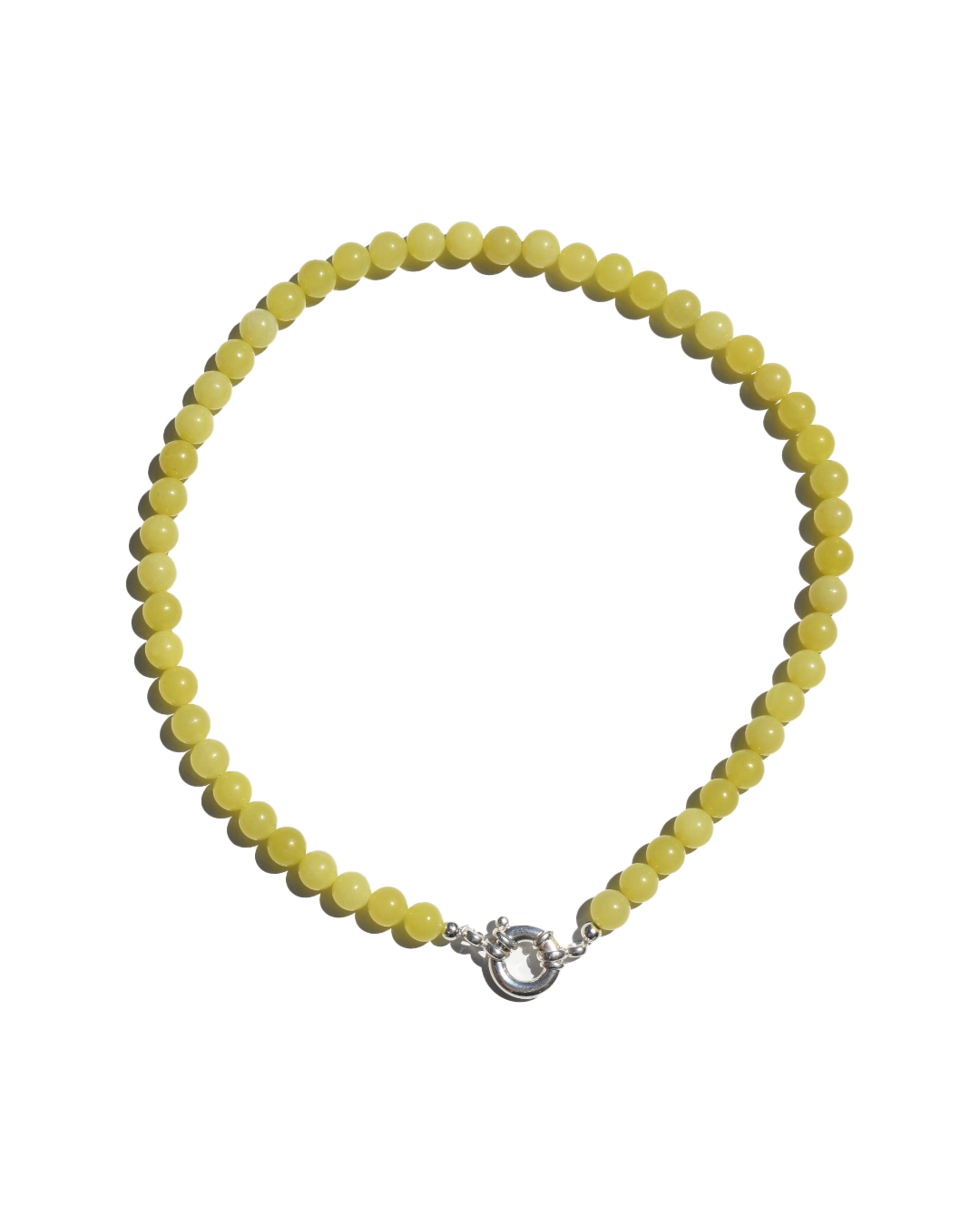 Beaded Necklace - Lemon Jasper Stacker