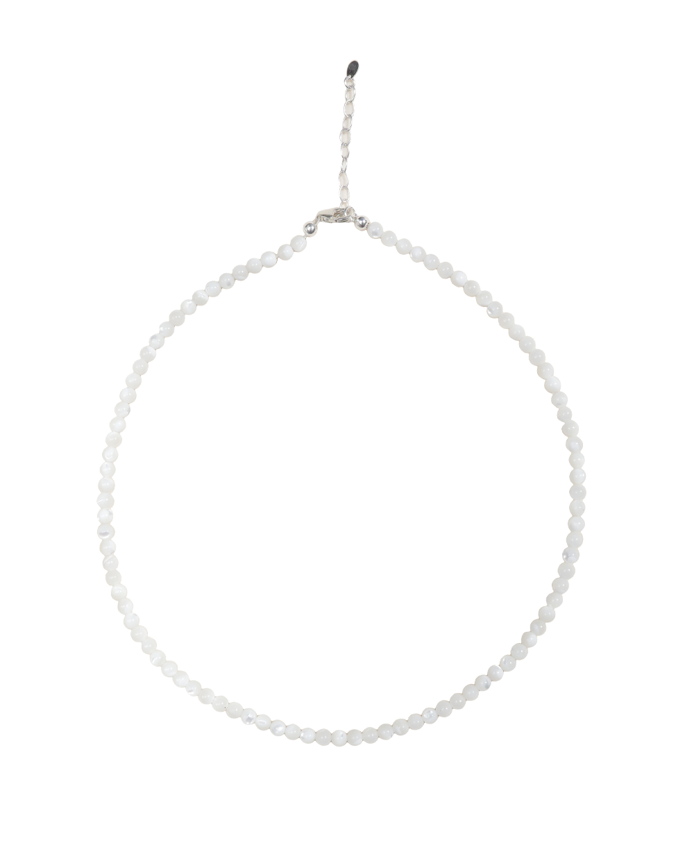 Mother of Pearl Slinky Bead Necklace