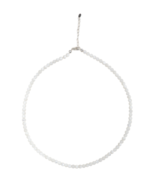Mother of Pearl Slinky Bead Necklace