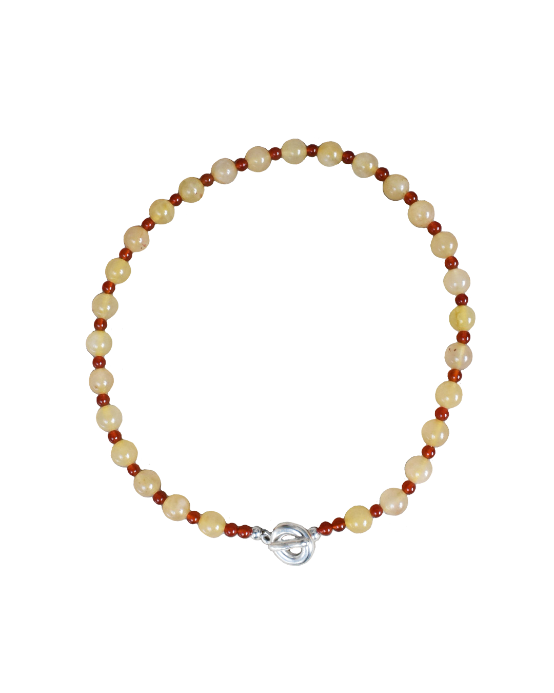 Beaded Necklace - Peach Melba