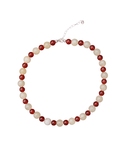 Beaded Necklace - Jumbo Peach Melba