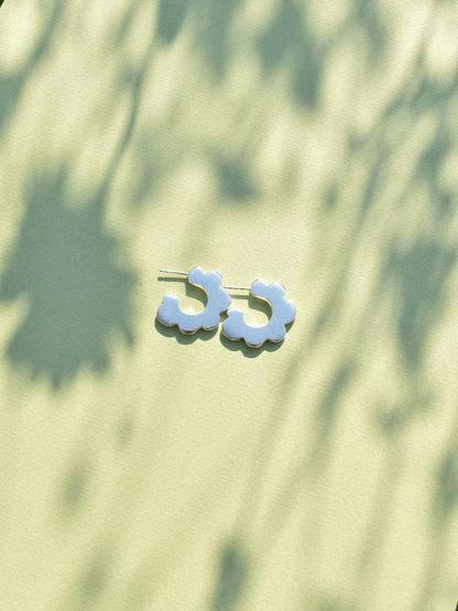 Ready-to-Ship | Scallop Hoop Earrings