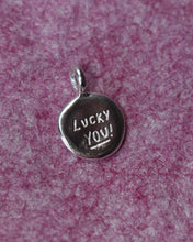Load image into Gallery viewer, Lucky You! Limited Edition Doodled Frisbee Pendant
