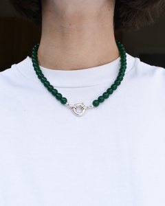 Stacker Necklace - Green Agate