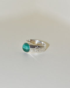 Limited Edition - Starry Ring - Malachite - Size M