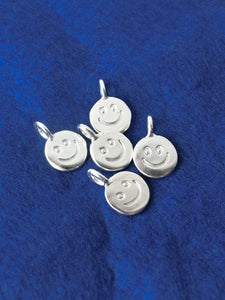 Silver Smiley Charm
