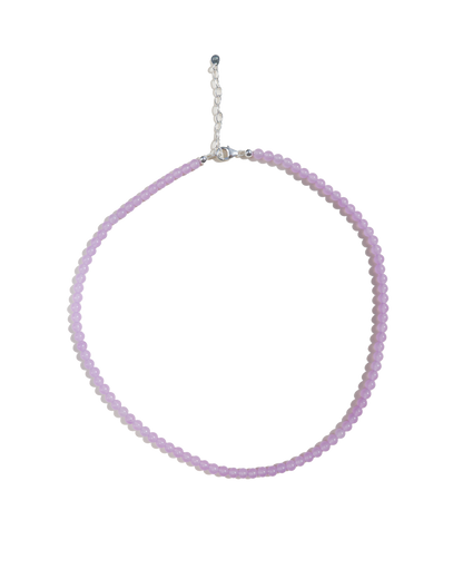 Lilac Jade Slinky Bead Necklace