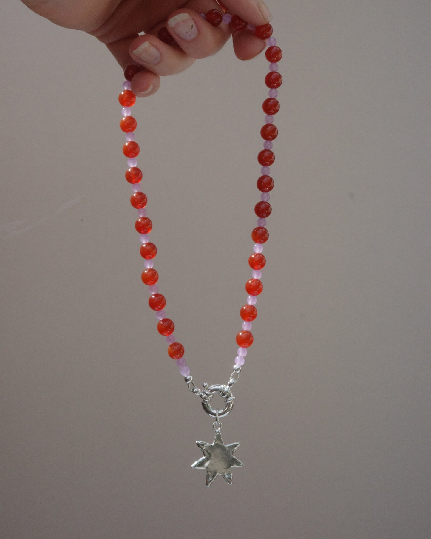 Ready-to-ship! | Beaded Necklace - Firecracker Stacker