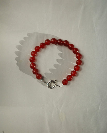 Beaded Bracelet - Red Agate