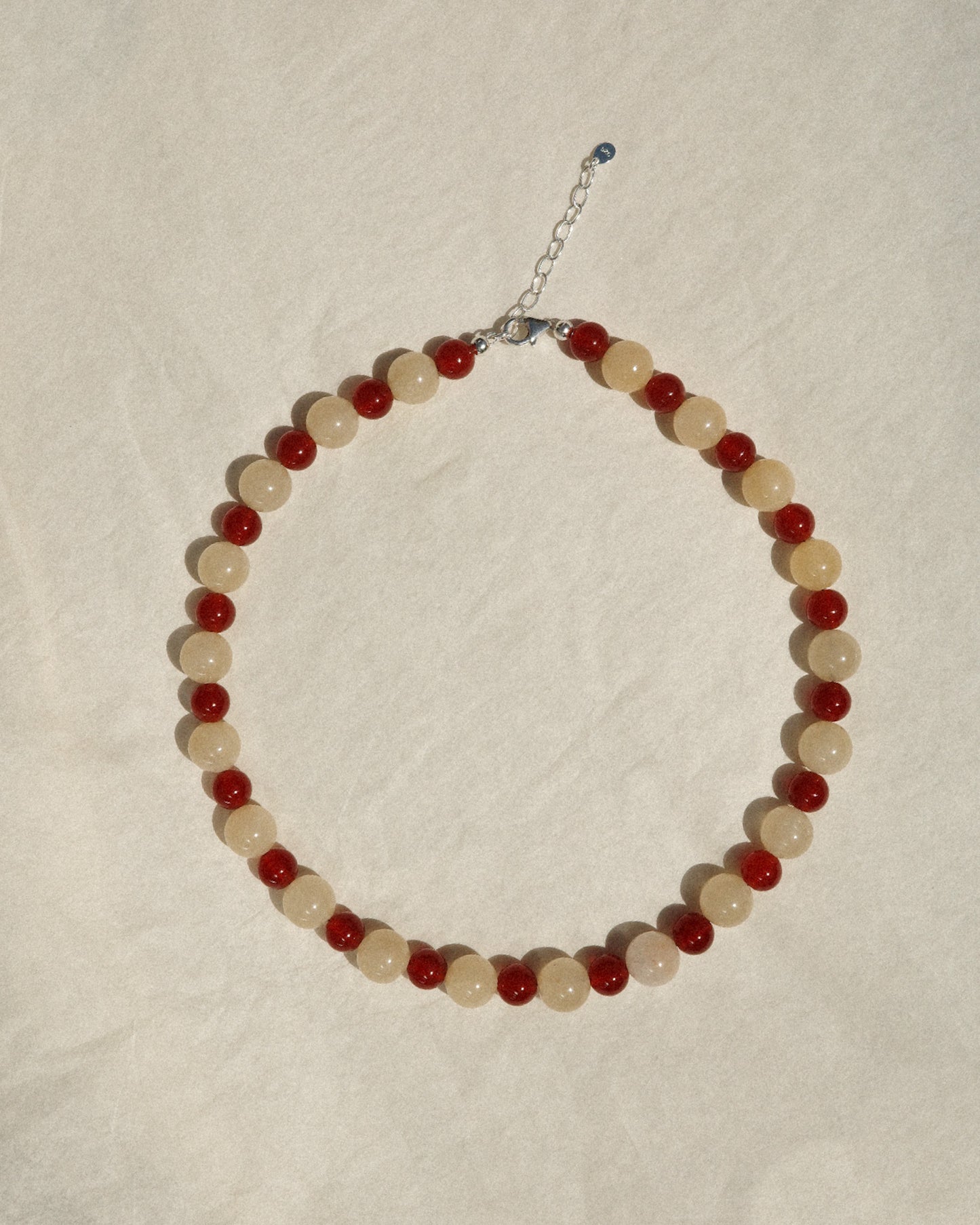 Beaded Necklace - Jumbo Peach Melba