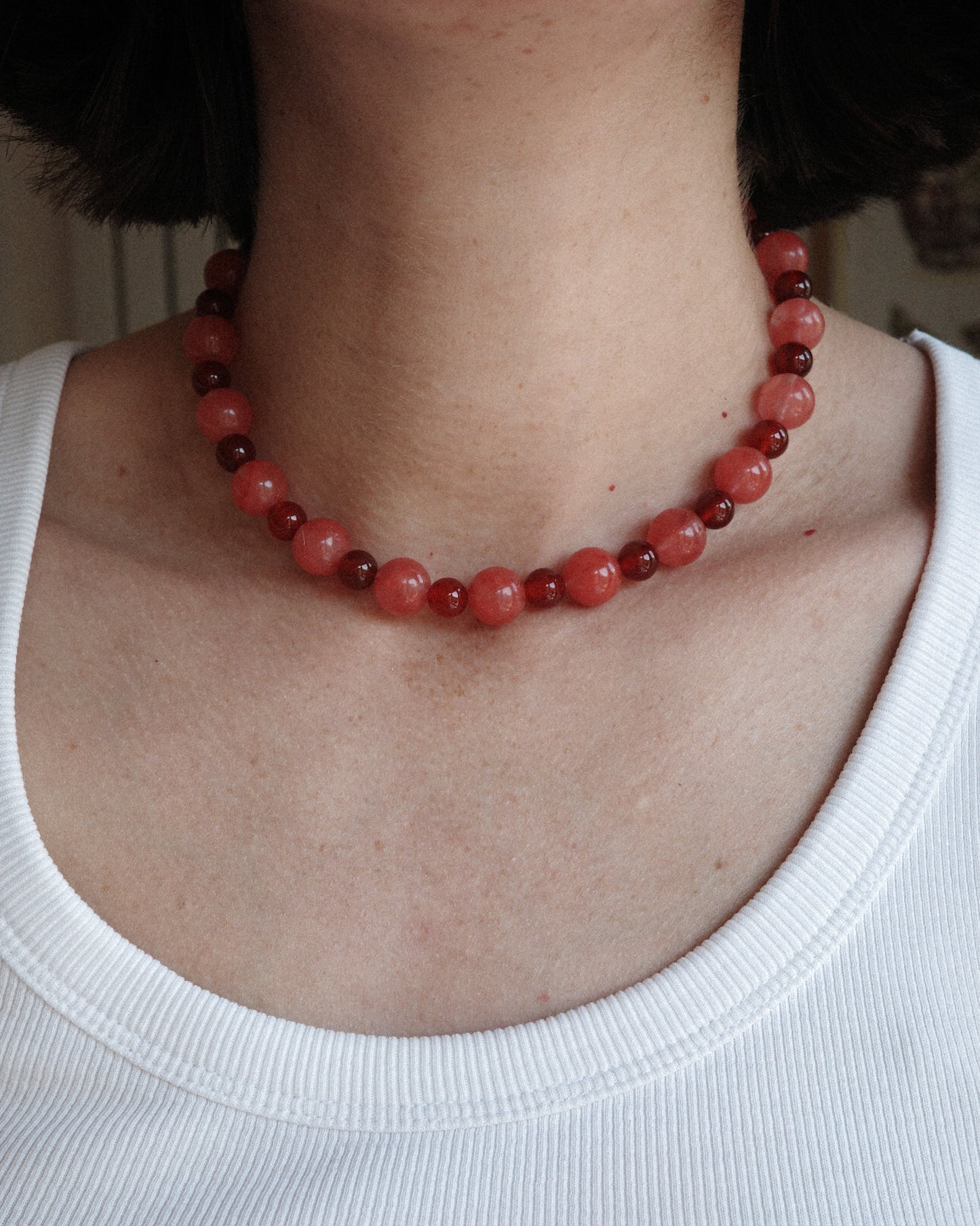Beaded Necklace - Jumbo Cherry Blossom