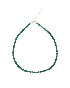 Green Agate Slinky Bead Necklace