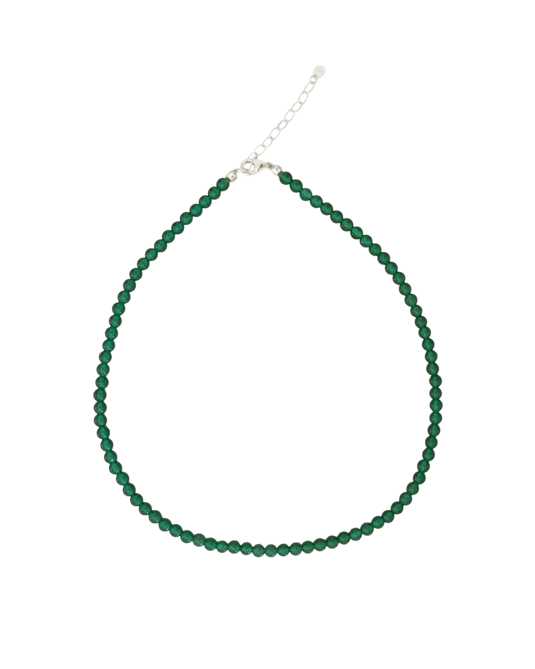 Green Agate Slinky Bead Necklace