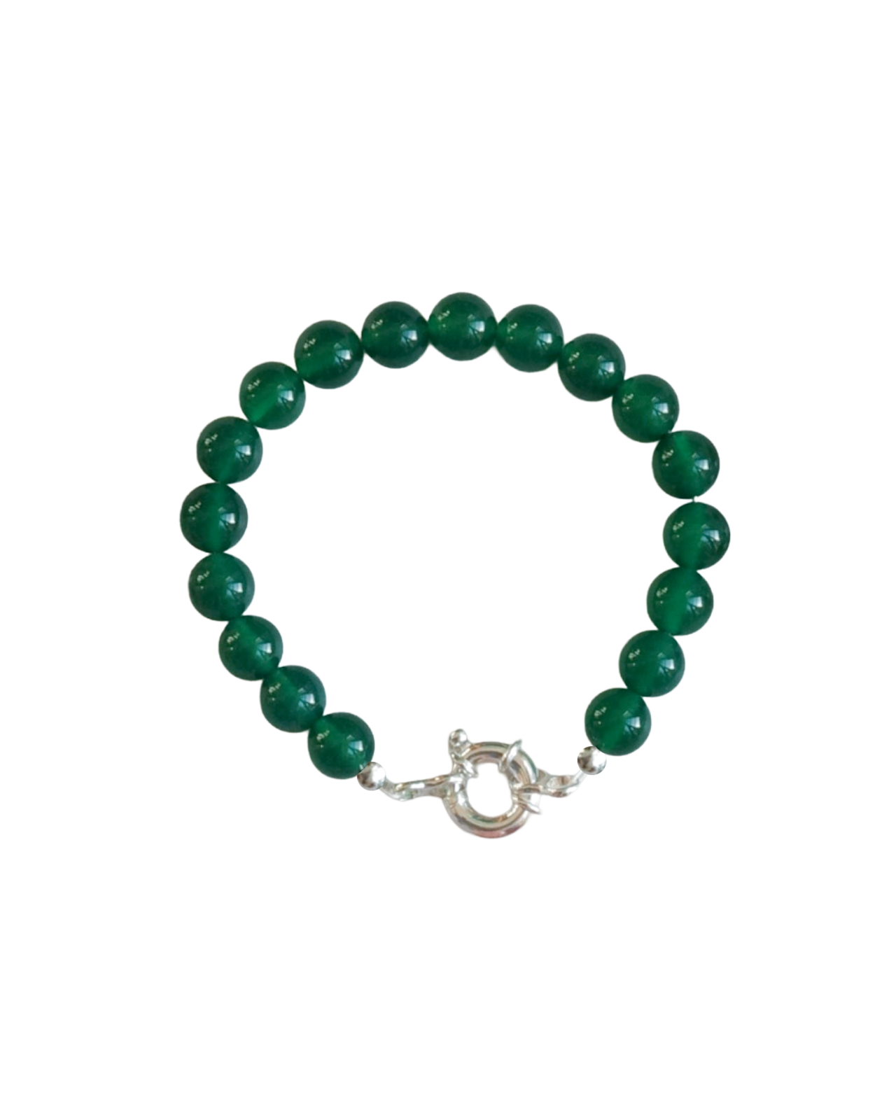 Beaded Bracelet - Green Agate