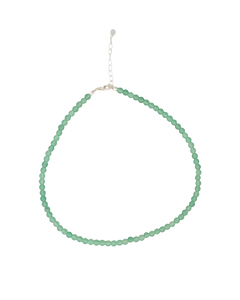 Green Aventurine Slinky Bead Necklace