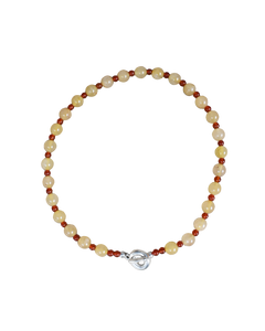 Peach Melba Beaded Necklace