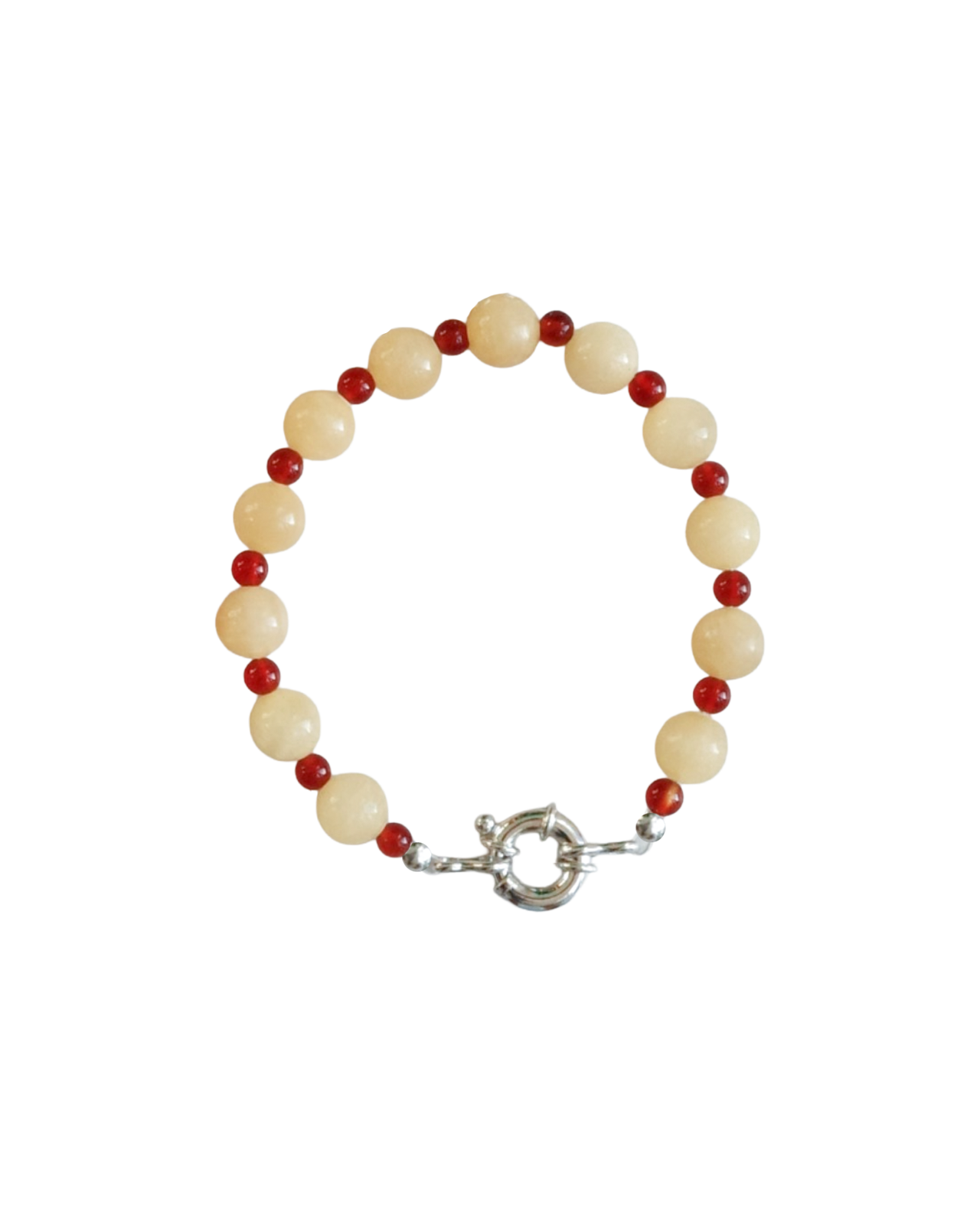 Beaded Bracelet - Peach Melba