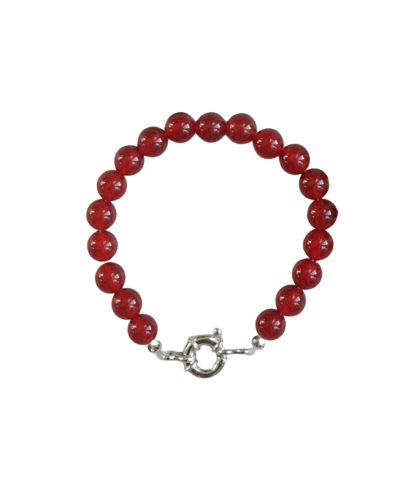 Beaded Bracelet - Red Agate