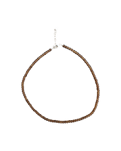 Load image into Gallery viewer, Brown Glass Slinky Bead Necklace
