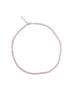 Rose Quartz Slinky Bead Necklace