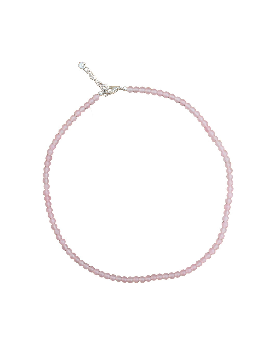 Rose Quartz Slinky Bead Necklace