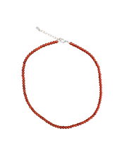 Load image into Gallery viewer, Red Agate Slinky Bead Necklace
