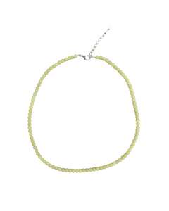 Lemon Jasper Slinky Bead Necklace