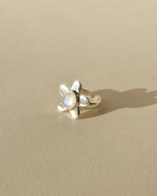 Load image into Gallery viewer, Secret Rainbow Ring | Recycled Silver and Rainbow Moonstone | Made-to-order custom size.
