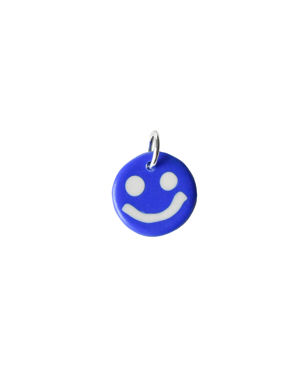 Royal Blue Smiley Charm