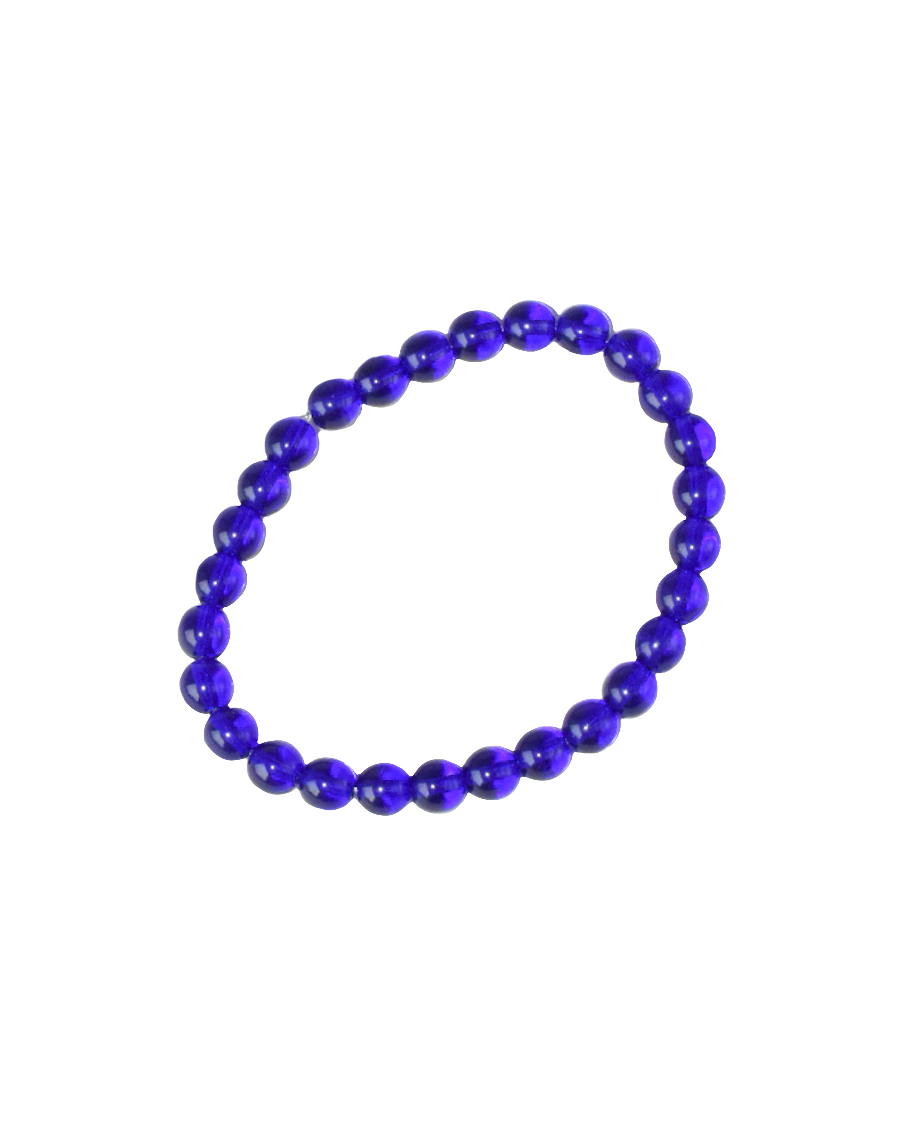 Royal Blue Glass Bead Party Bracelet