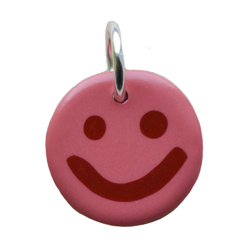 Ruby Smiley Charm